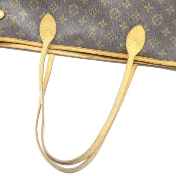 Authentic Louis Vuitton Neverfull GM Purse Monogram Tote Shoulder Bag Brown Tan - Picture 13 of 16